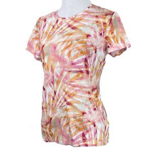 Croft & Barrow Orange and Pink T Shirt XL